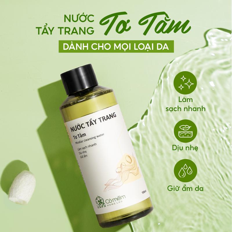 Nước Tẩy Trang Và Làm Sạch Cho Mọi Loại Da Tơ Tằm Cỏ Mềm 150ml 2