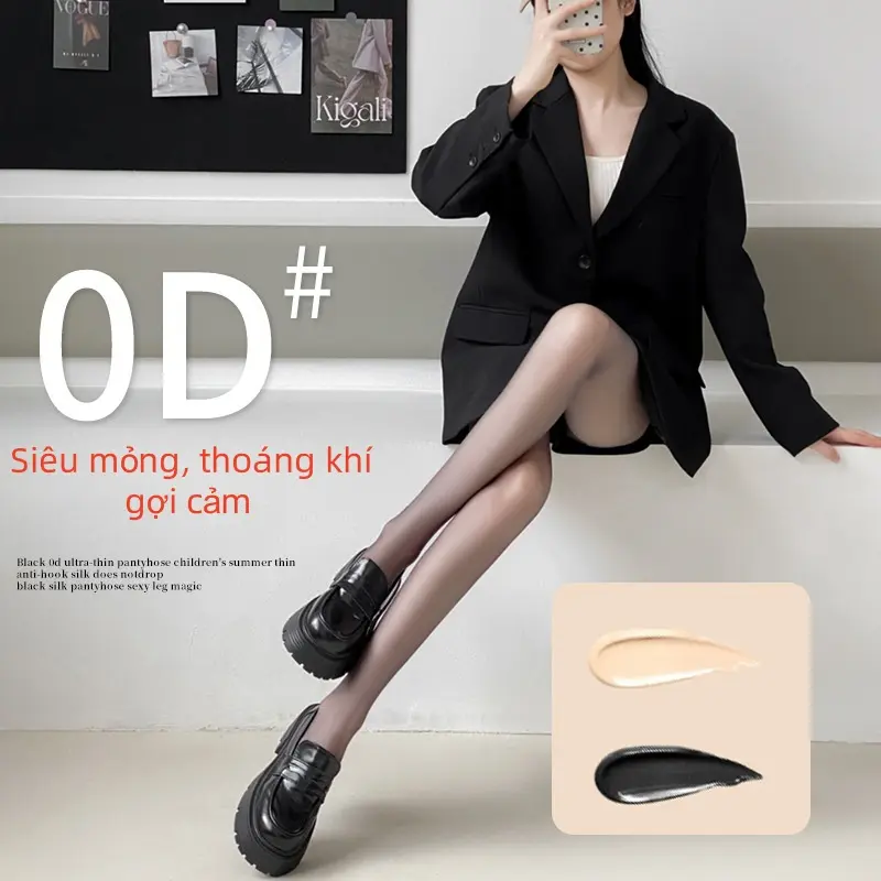 Quần tất siêu trong suốt siêu mỏng thật chân DOLLY SECRET tàng hình trong suốt mềm mịn (dưới 58kg 1m65) Nữ Women quantat dolly 0