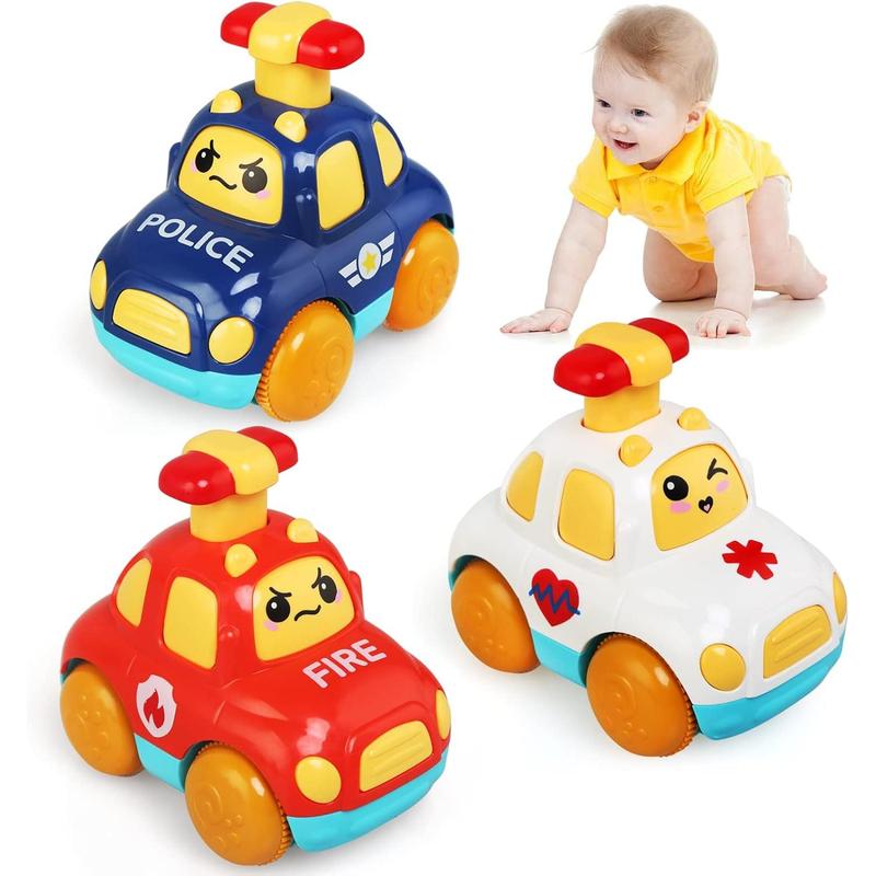 LEADSTAR Baby Toy Cars,Cartoon Wind up Cars for 1 Year Old Boy Gifts Press and Go Toddler Toy Cars for Toddlers 1-3 Baby Toys 12-18 Months Gifts for 1 2 3 Year Old Boys Girls 0