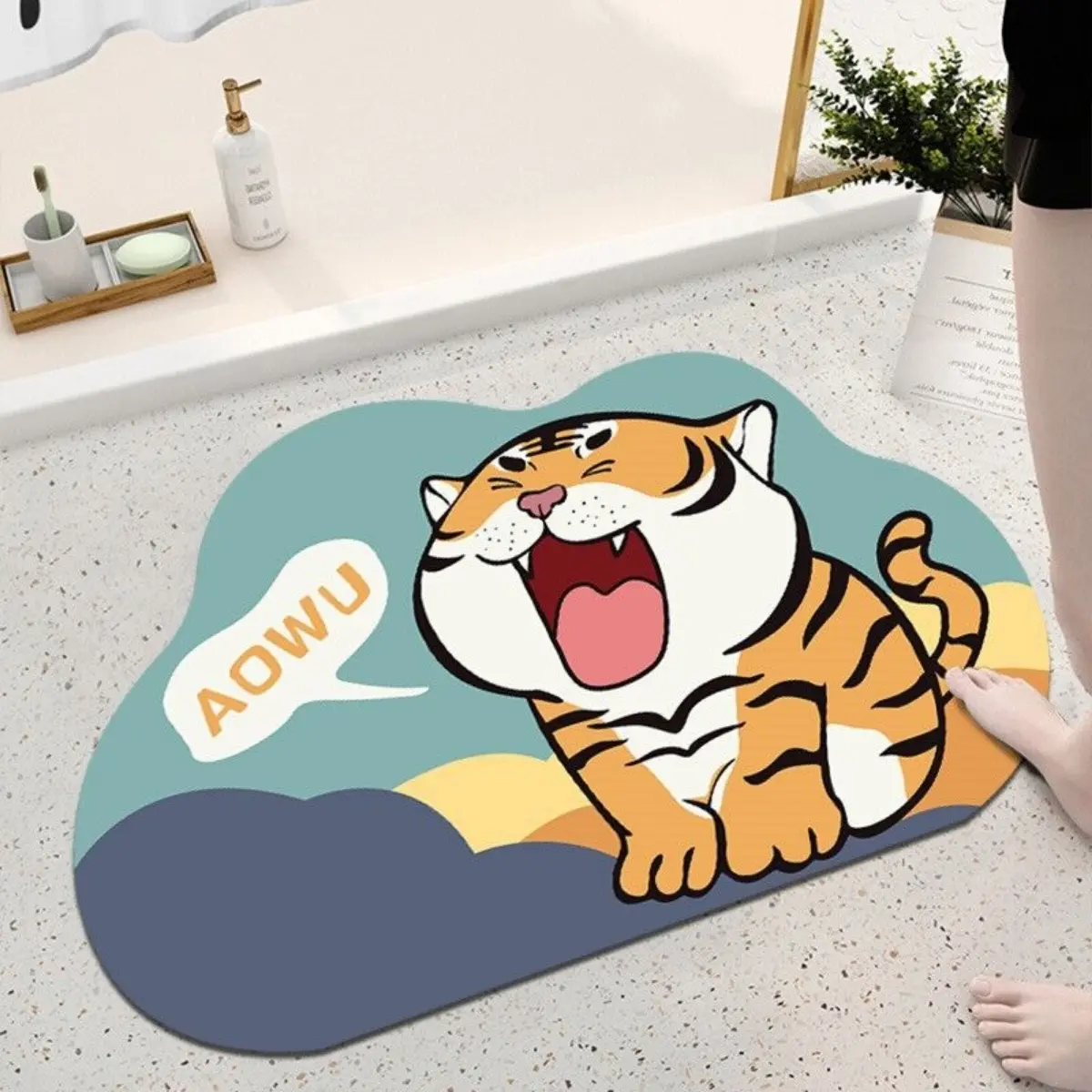 Keset kamar mandi Karakter/ Keset Gulung Soft Diatomite anti slip youful Anti Selip