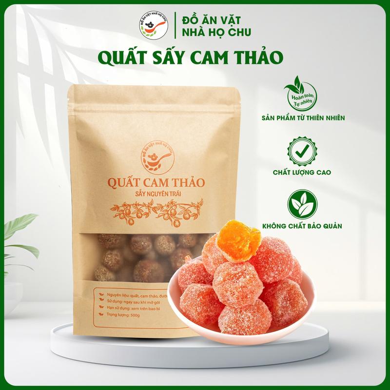  Quất Tắc Cam Thảo Sấy Dẻo Nguyên Trái Thơm Ngon Bổ Dưỡng - Thực Phẩm Ăn Vặt - Food Snack 