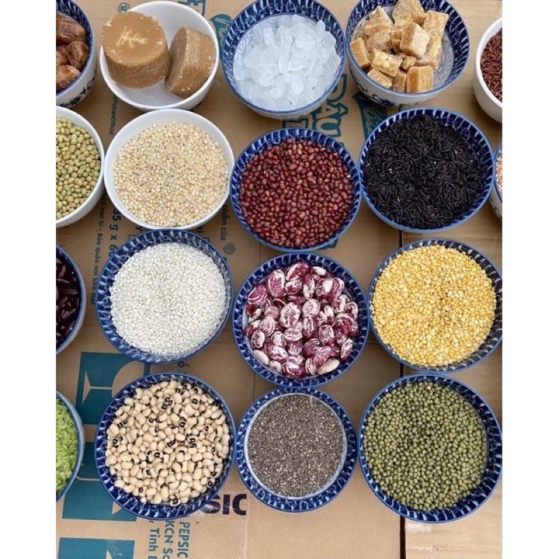 ￼Nguyên liệu nấu chè, Hạt hữu cơ các loại, Bột báng, khoai sợi, hạt lựu, chuối sấy dẻo sài gòn, đu đủ rim sợi, sơri đỏ hạt to, Đậu đỏ, đậu ngự, vvvv 2