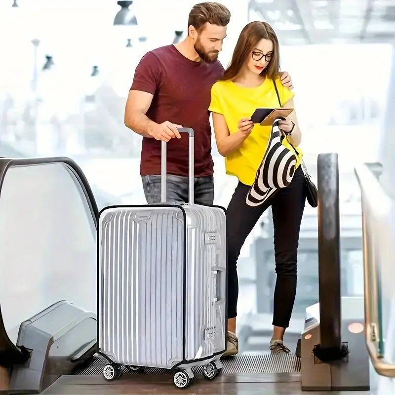 Transparent Luggage Protective Cover, 1 Count Dustproof Bag for Traveling Case, Waterproof Bag for Traveling Case, Travel Essentials, Valentine's Day Gift 6