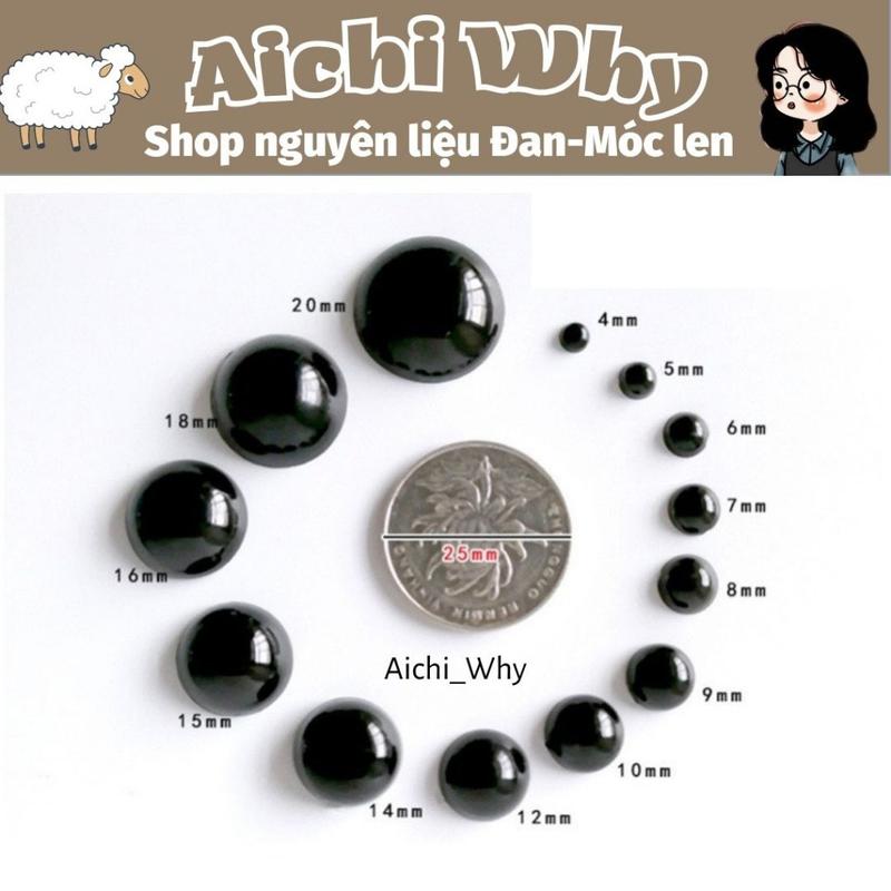 Mắt thú dán nhiều size tùy chọn Handmade Handmade