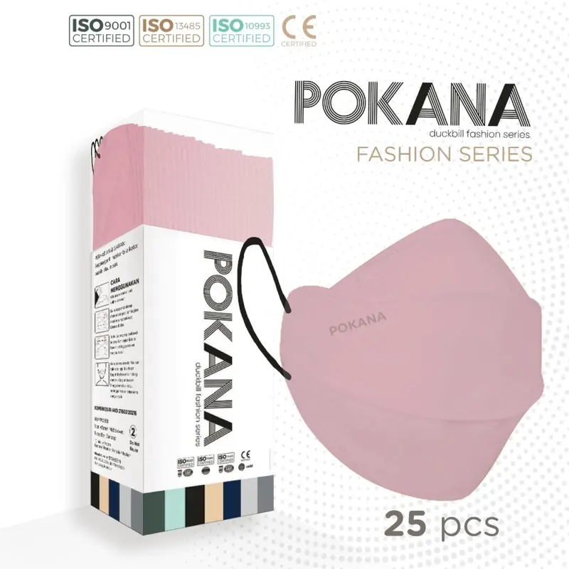 MASKER POKANA DUCKBILL FASHION 4 LAYER MEDIS 3