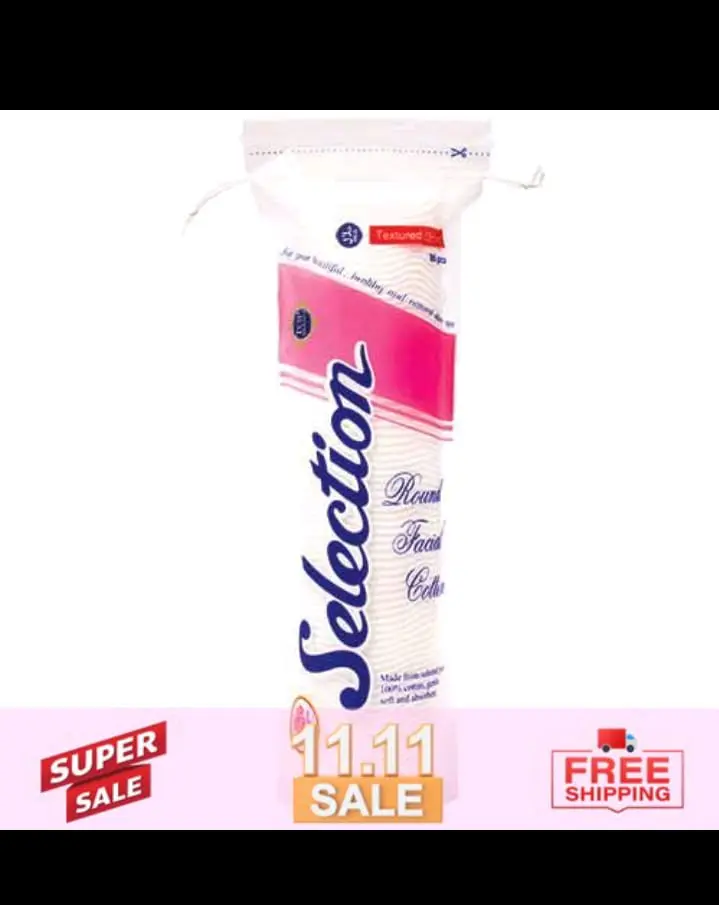 PRODUK LOKAL 2 PSC ROUND COTTON SELECTION ROUND FACIAL COTTON KAPAS BULAT ISI 80PCS Kotoran