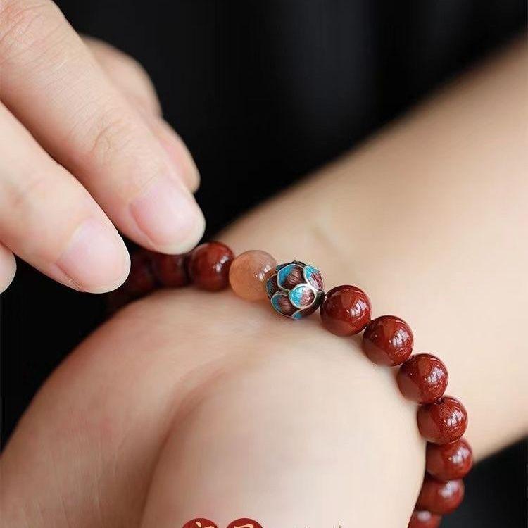 Product Introduction of สร้อยข้อมือหัวใจ, วัสดุชาดแท้, การออกแบบขั้นสูง, ของขวัญดอกบัวสำหรับผู้ชายและผู้หญิง, ภูเขา Putuo, ข้อความ Lingjing, สินค้าอย่างเป็นทางการของแท้, Wht สไตล์เดียวกัน 16