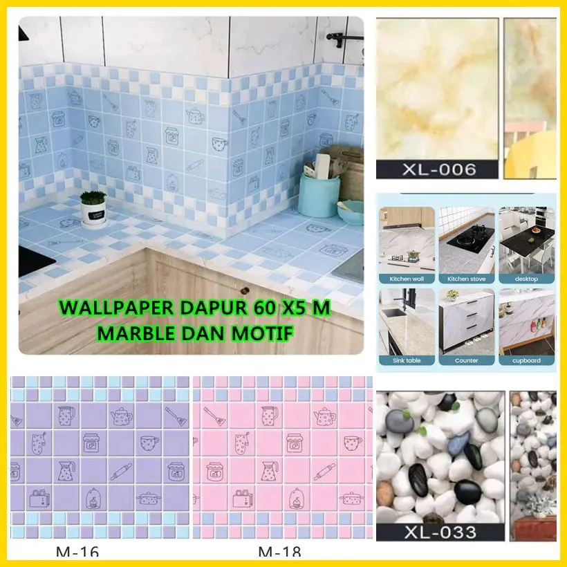 WALLSTICKER DAPUR MURAH ANTI PANAS / ANTI MINYAK