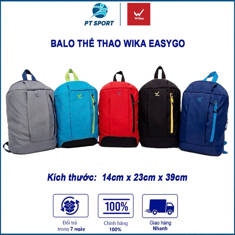Balo Thể Thao Wika EasyGo Đa Dụng, Thiết Kế 3 Ngăn Rộng Rãi, Chất Vải Dù Cao Cấp Bag Nam Sport Đeo Chéo Túi Thể Thao