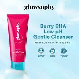 [NEW] Glowsophy Berry BHA Gentle Cleanser 120ml | Low pH Facial Wash | Acne-Prone Skin Friendly | Sabun Cuci Muka Low pH | Lembut & Aman untuk Kulit Berjerawat eb