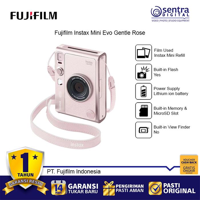 Gambar Fujifilm Instax Mini Evo Gentle Rose – Cetak Instan, Desain Imut Abadikan Momen Spesial! dari Sentra Digital Kota Surabaya Tokopedia