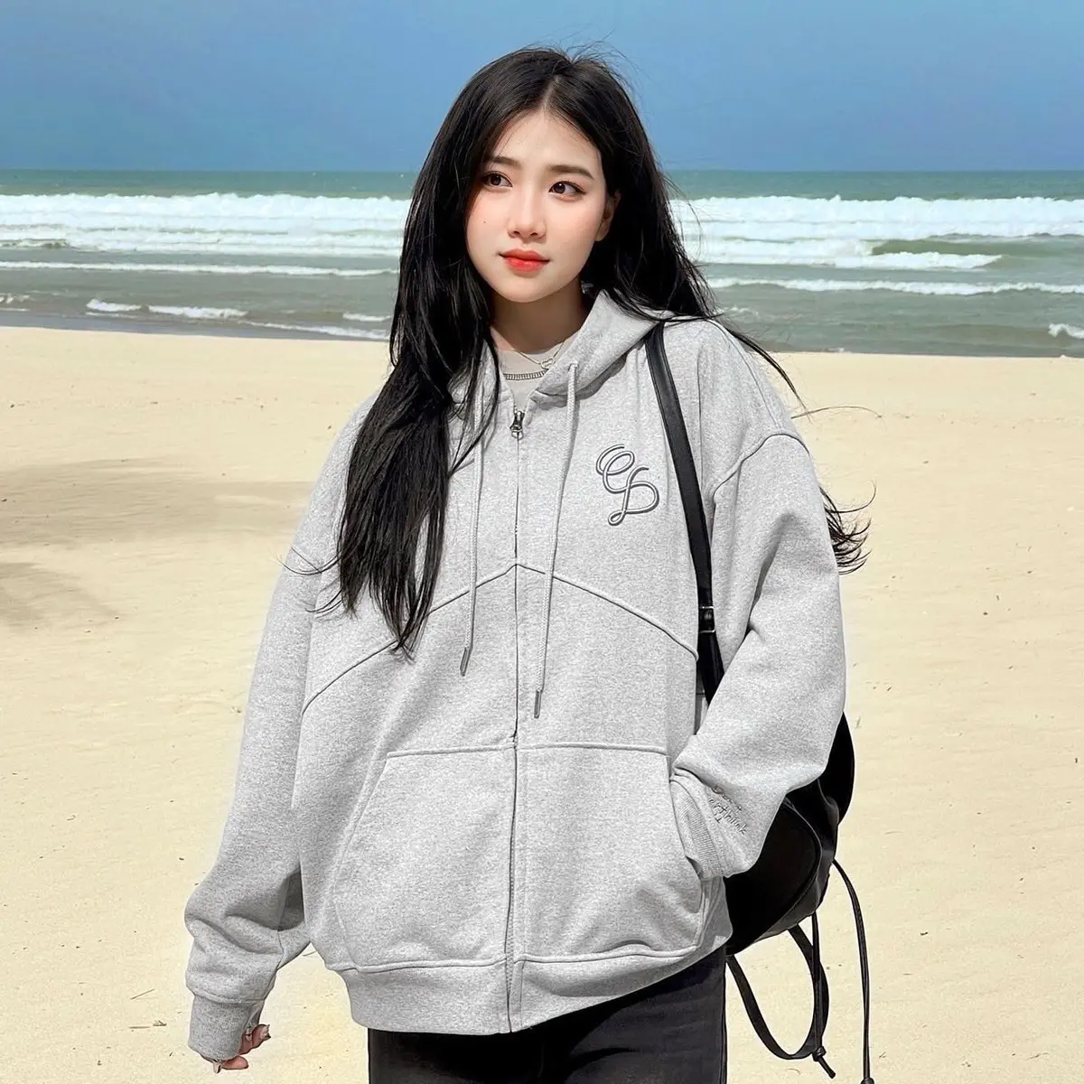 Áo Hoodie Zip OverthinkingCINDER, Áo Khoác Local Brand Có Túi Menswear Nam Nữ Tay Dài
