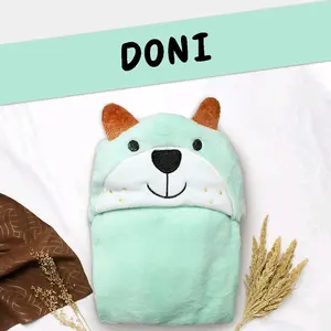 Selimut bayi karakter ukuran 70x100 cm lucu berbagai warna Green Blue Yellow SELIMUT Tidur