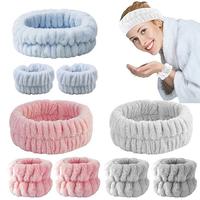 Gambar Set Bandana Headband dan Handuk Pergelangan Tangan Mikrofiber Lembut Anti Air Cocok untuk Skincare Makeup Cuci Wajah Salon dan Perawatan Harian - Abu-abu dari sovella.id. Kota Cimahi 3 Tokopedia