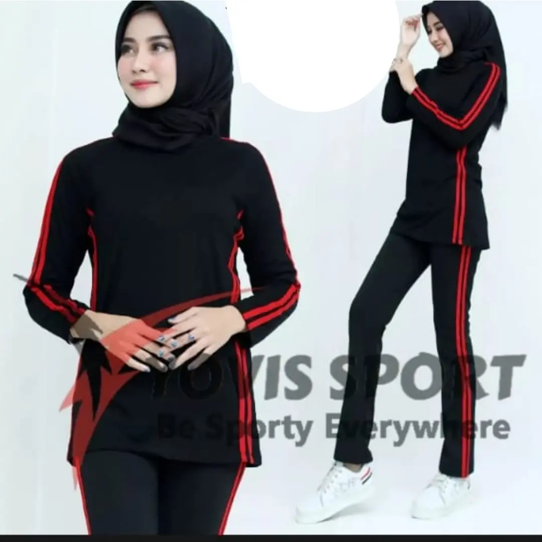 setelan senam yovis setelan olahraga setelan muslimah