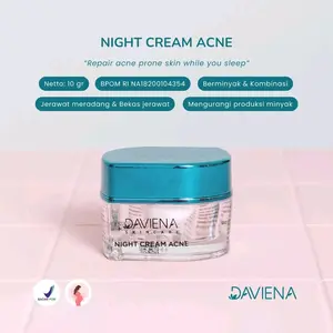 NIGHT CREAM ACNE | DAVIENA SKINCARE Acid