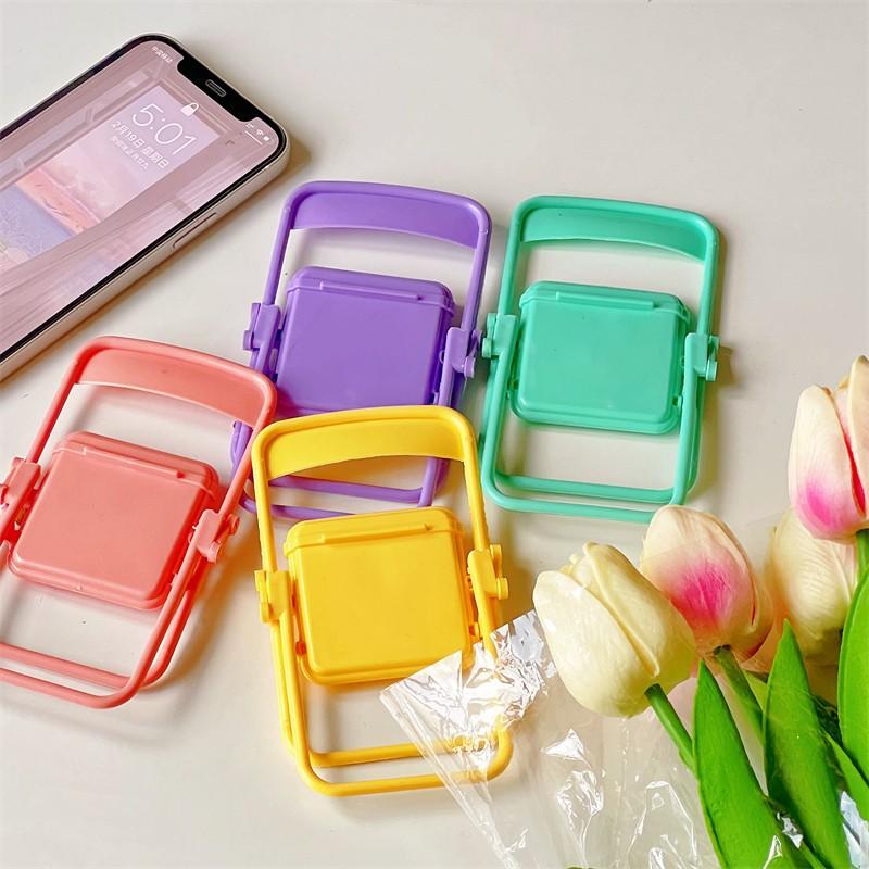 Product Introduction of Creative small chair mobile phone holder cute desktop ornament bench holder mini lazy chasing drama mobile phone holder Accessory Smartphone 2