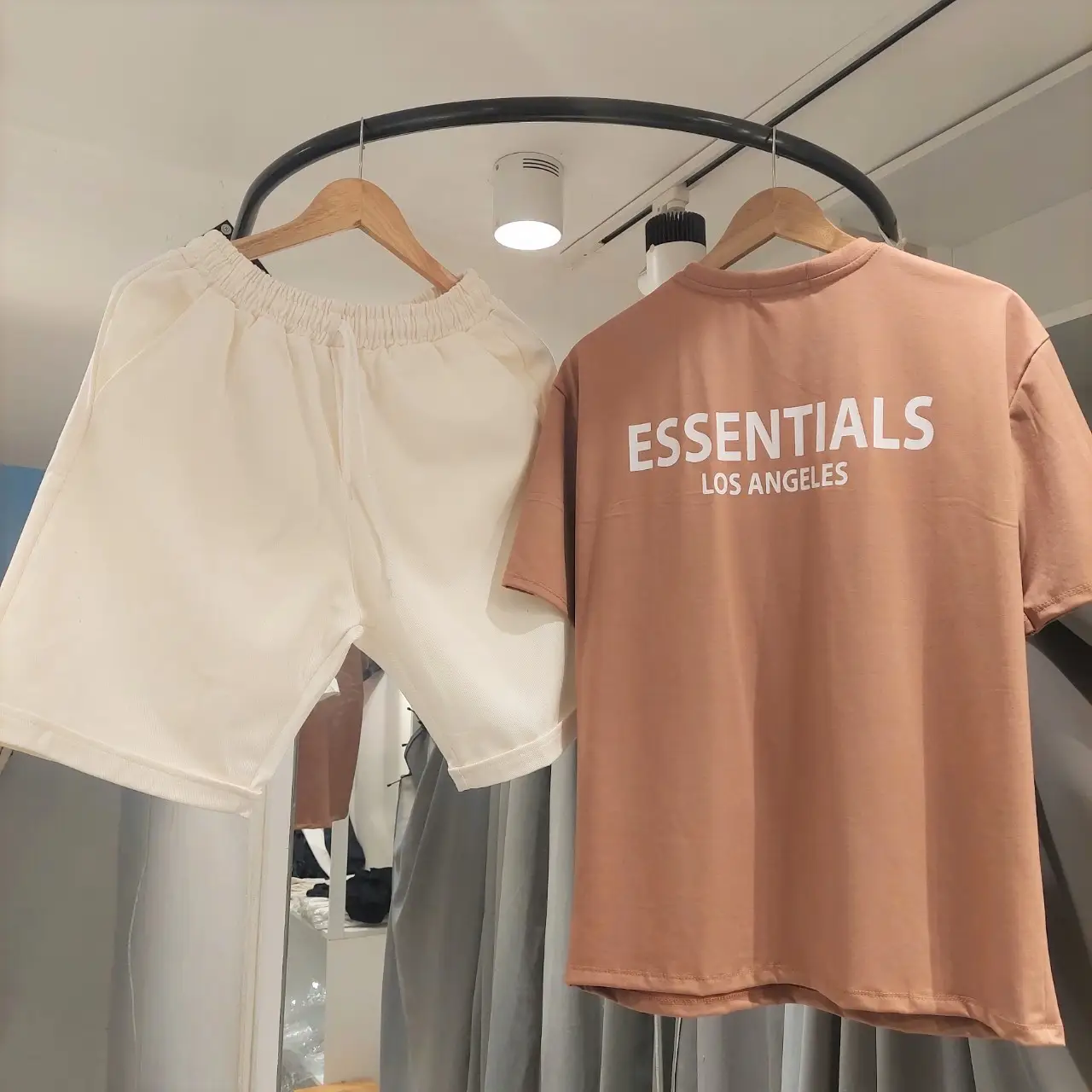 Bộ Đồ Áo Thun Trơn Và Quần Kaki Form Rộng Phong Cách Hàn Quốc Thoải Mái Cả Nam Và Nữ Menswear Cotton Nhung Sơ Mi