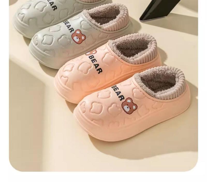 Product Introduction of Dép Bông Chống Thấm Nước, Dành Cho Nữ, Mùa Đông Trong Nhà, Phong Cách Nhà, Gót Túi Mới 2024, Có Thể Đeo Ngoài Trời, Giày Bông Giam Giữ Nhồi Bông Ấm Áp, Thích Hợp Cho Phụ Nữ, 2024 5