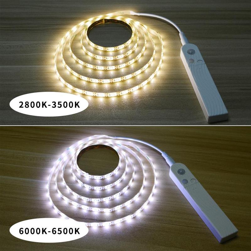 Product Introduction of LED Light Strip with PIR Motion Sensor, Battery Powered LED Light Strip, LED Ambient Light for Wardrobe, Cabinet, Stairs (Batteries Not Included) 6