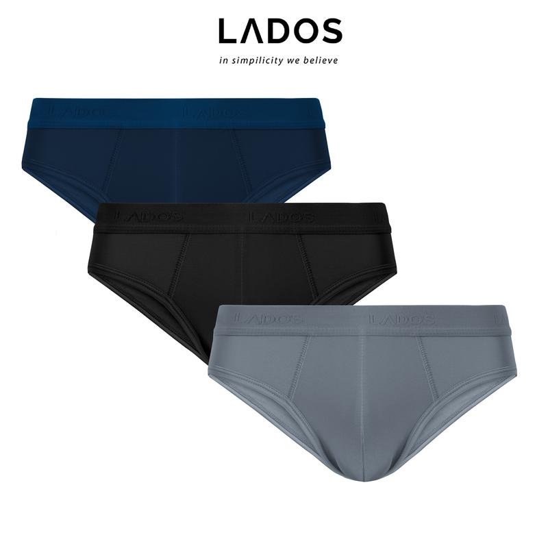 COMBO 3 Quần lót nam tam giác LADOS-4163 vải thun Lạnh siêu co giãn mềm mịn thoáng mát