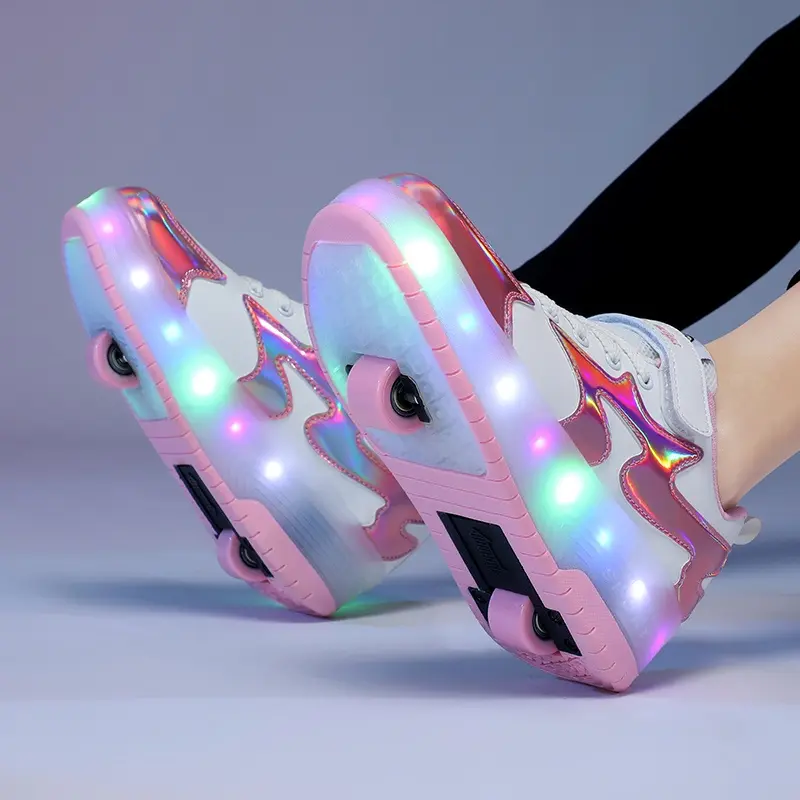 Heelys - giày labuci bánh xe đôi cho trẻ em, giày bánh xe cha mẹ - con cái, giày sạc led, giày lấp lánh cho trẻ em, cỡ 28-40 4