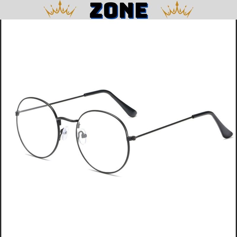 Kính Mắt không độ giả cận nam  gọng kim loại tròn nhỏ xinh xắn đáng yêu, Mắt kính thời trang sang chảnh unisex phong cách hàn quốc ZONE K012 sunglasses gọng  kính  cận  cho   gọng  kính  cận