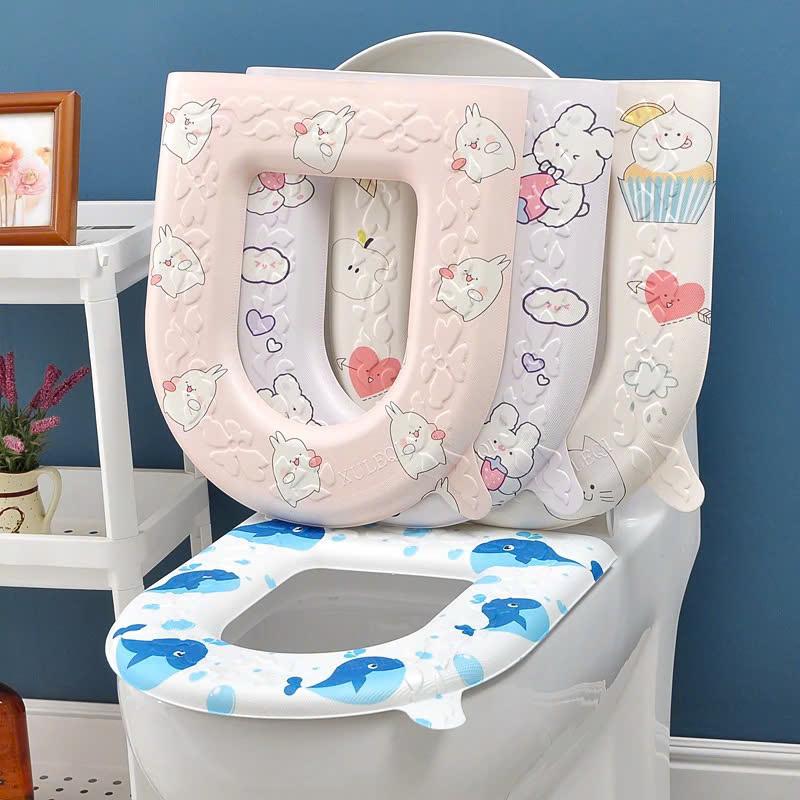 Miếng Lót Bồn Cầu Chất Liệu Eva Mềm Mại Chống Thấm Nước Tiện Lợi Cho Mùa Đông - Toilet
