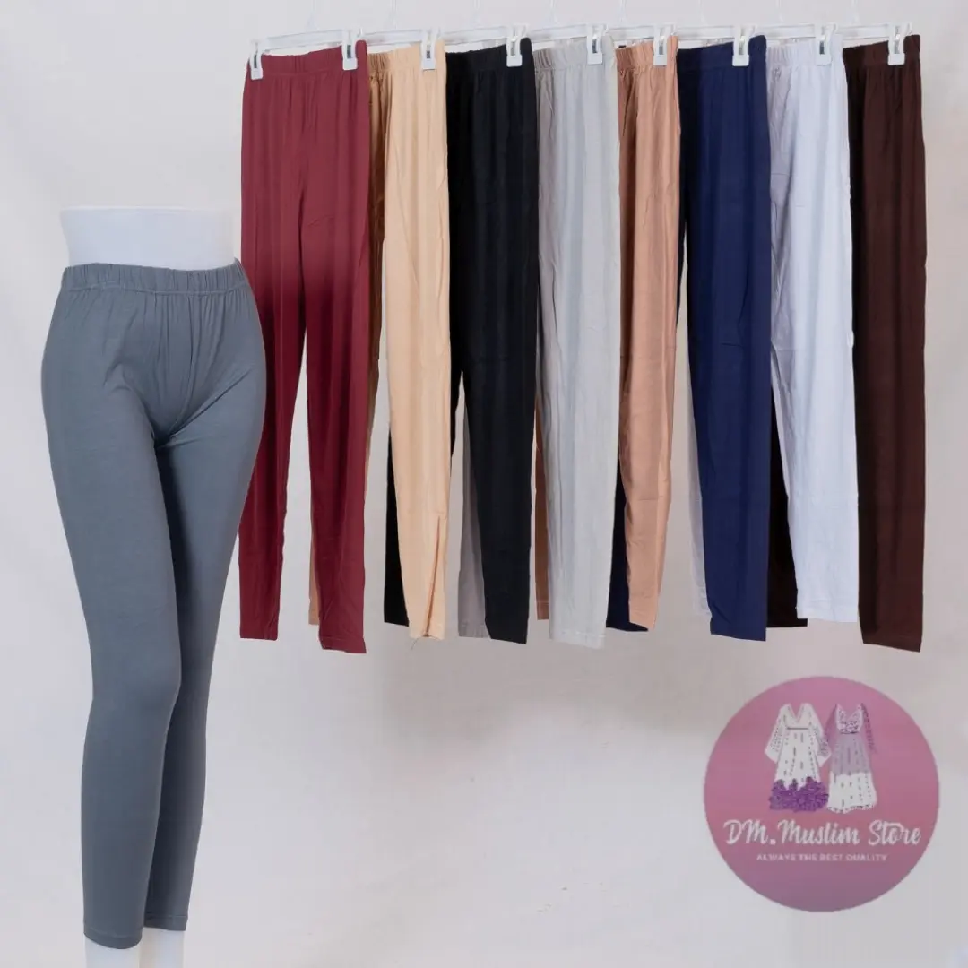Legging Jumbo , Bahan Rayon Premium Lembut Tebal dan Melar, Legging  Panjang Wanita Tebal Nyaman daily  hitam