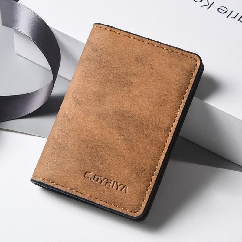 Product Introduction of Casual Korean Style Retro Card Bag Solid Color Wallet Mini Wallet PU Multiple Card Slots Business Card Holder Women 10