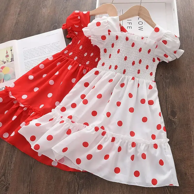 Haasya Kids 1-7Y Kids Girl Fly Sleeve Floral Print Long Sleeve