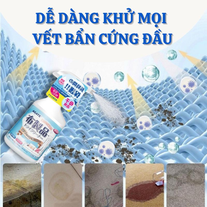 [Siêu Sạch] Chai xịt vệ sinh ghế sofa, nỉ, gấu bông, nước giặt nệm, rèm cửa, thảm, nước giặt khô 450ml 6