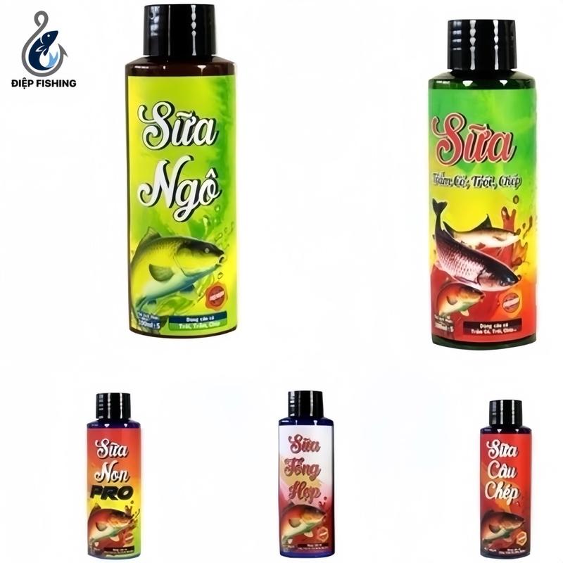 Tinh Mùi Câu Cá, Hương Liệu Câu Cá: Sữa Câu Chép, Sữa Câu Trắm Cỏ, Sữa Non Pro, Sữa Tổng hợp, Sữa Ngô. Mồi Câu Cá Phú Thành Đi Câu Fishing Bắt Cá m ồ moicau  Nam Nữ Dâu