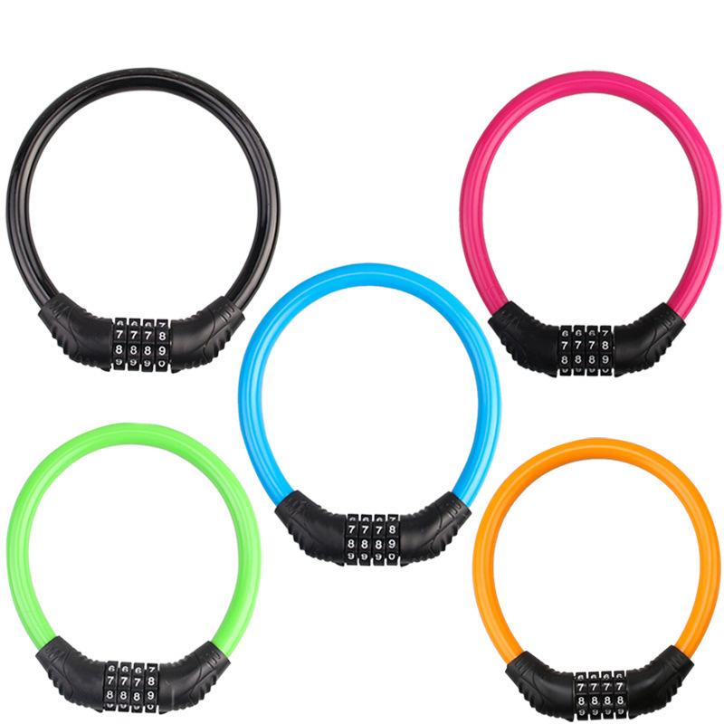 Product Introduction of Mountain bike lock Anti-theft portable electric battery motorcycle combination lock fixed bike ring lock 3