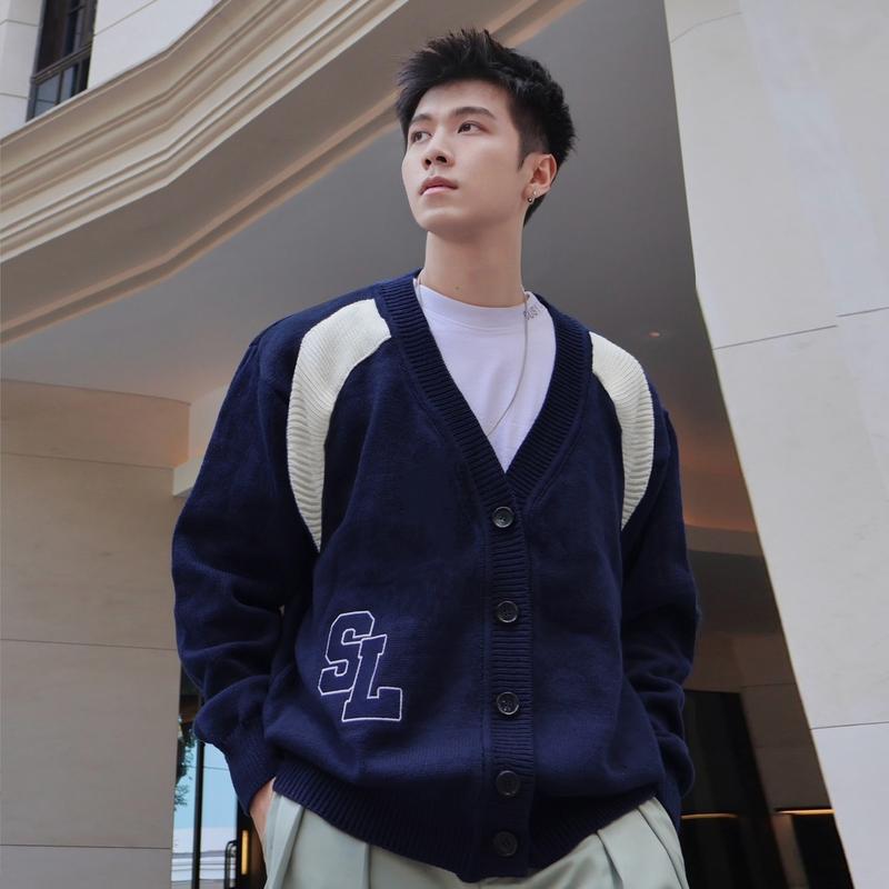 Áo Cardigan Len SL Lông Cừu Tự Nhiên Dệt Kim Cao Cấp - Local Brand The Slick Way  UNISEX