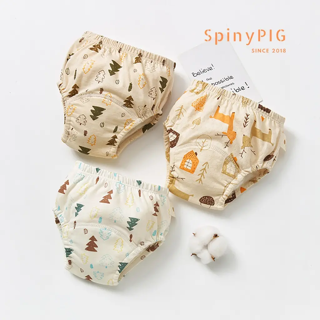 Quần bỏ bỉm xuất Nhật Cotton cao cấp 5 lớp 4 lớp dành cho bé yêu nhiều màu cho bé trai bé gái
