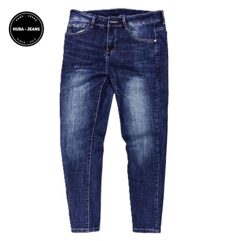 Quần jean nam HUBA-JEANS co giãn xanh đậm trơn Menswear Pants Có Túi quần purple khôngrách - Chất vải denim cao cấp, Slim Fit, Dày dặn, Mềm mịn, Thoải mái, Không ra màu, Không xù lông, Thấm hút mồ hôi, Kiểu dáng trẻ trung, Dễ phối đồ, Kem