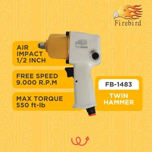 FIREBIRD FB-1483 KIT Air Impact Wrench - Mesin Buka Baut