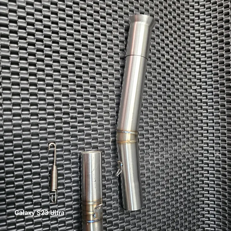 Cổ pô inox 304 2khúc form V2 ôm sát như zin , mối hàn titan đủ size dành cho xe máy wav100/110, drem, cub nhập khẩu Thailad Phụ Kiện Phụ Tùng 5