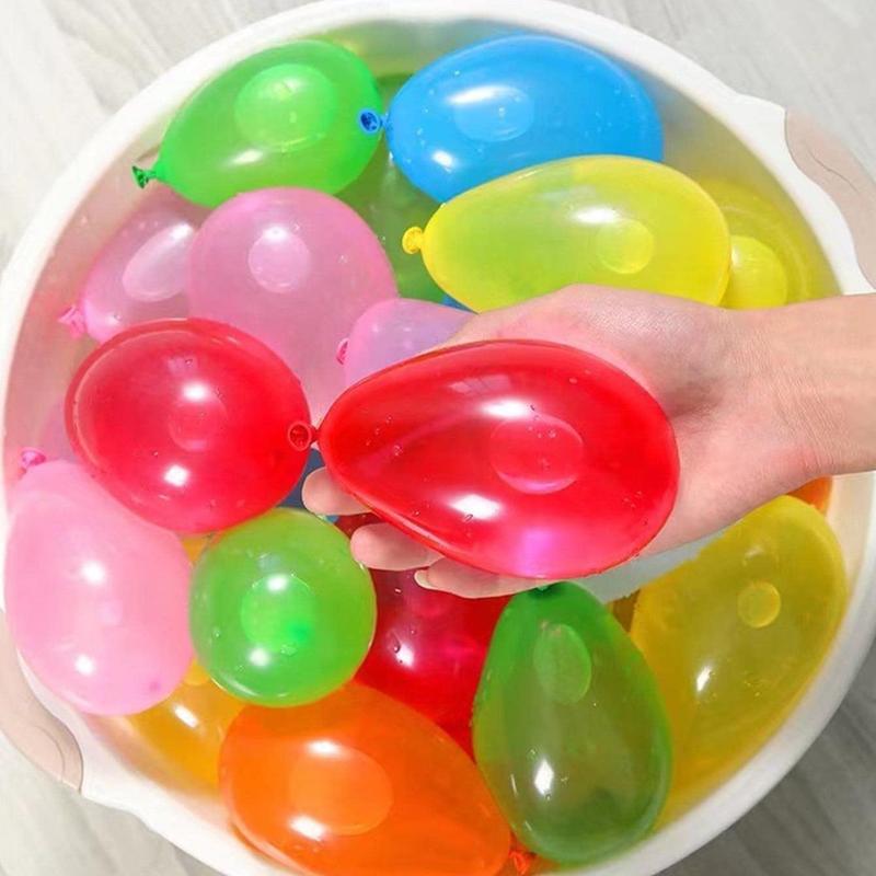 Multicolor Water Balloons, 6 Bunches/222pcs Quick Fill Water Balloons, Splash Balloon for Outdoor Party Games, Party Supplies, Super Bowl Party Decoration, Inflatable, Colorful 2
