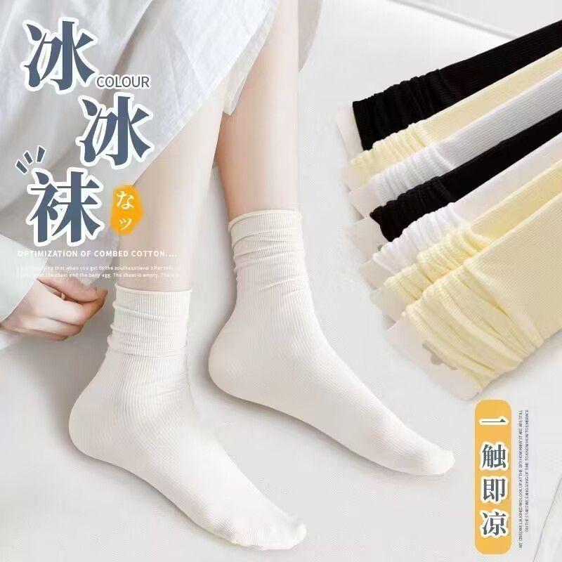 Tất Trắng, Tất Nữ, Mỏng Mùa Hè, Tất Bó Không Xương, Tất Bốt Tay Cánh Hoa Gót, Tất Sốt, Bộ Sưu Tập 25 / 2025 Bao Gồm 27000 Người 8