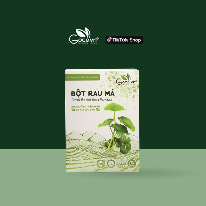 Bột rau má nguyên chất Goce 72g - (24 gói x 3g)