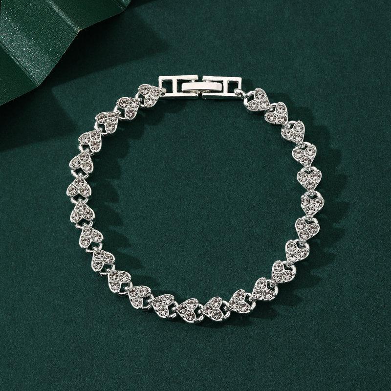 Product Introduction of Fashion Charm Tennis Bracelet for Women Crystal Zircon Jewelry Adjustable Gold Color Silver Color Chain Bracelets Gift 7
