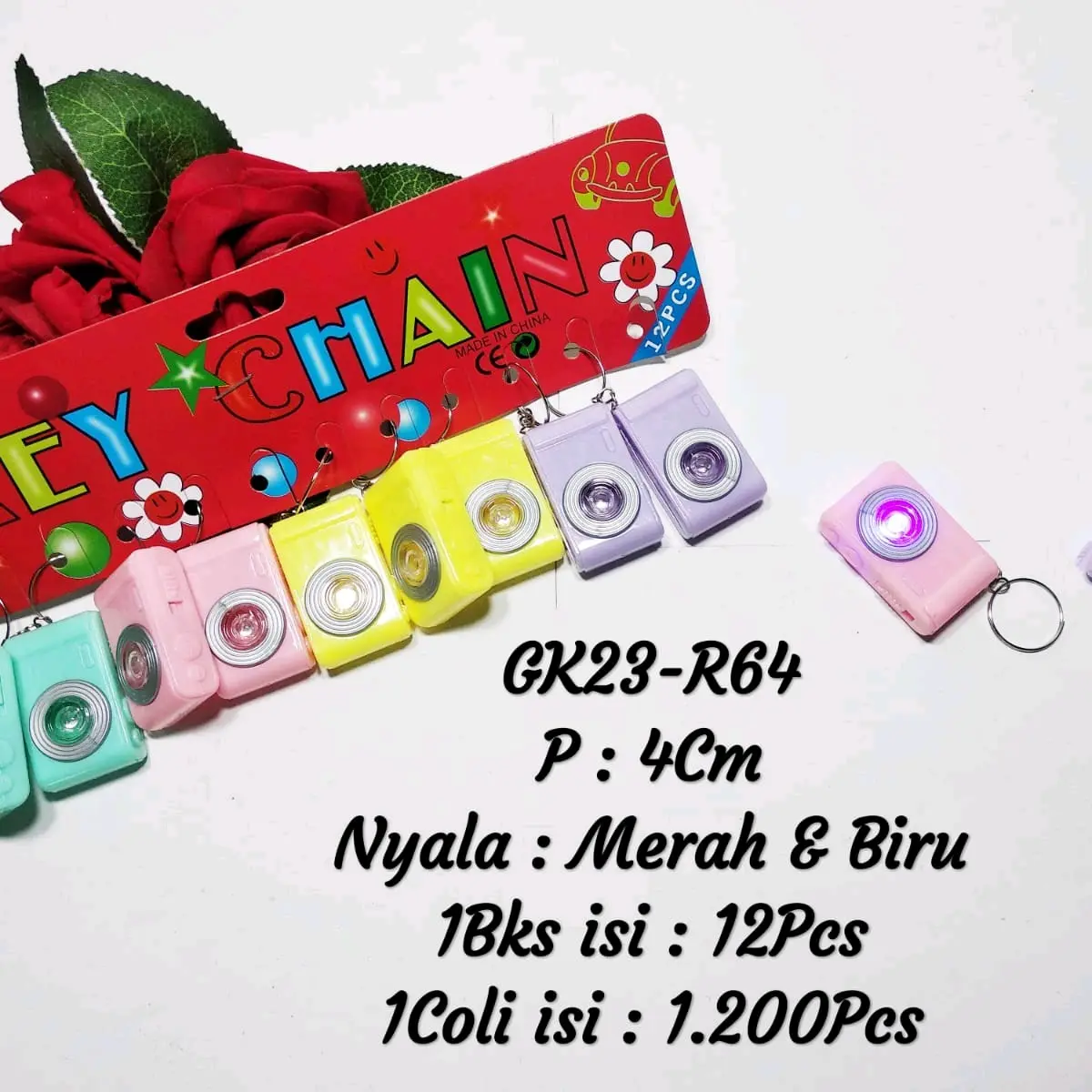 Gantungan Kunci Kamera 1 lusin Import