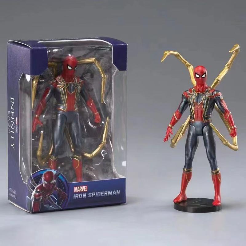 Hình Đồ Chơi Mô Hình Đồ Chơi Người Sắt Người Nhện Avengers, 4 Inch, Búp Bê Có Thể Di Chuyển Nhiều Khớp, Dành Cho Bé Trai Voi Toy 0