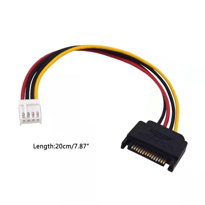 Product Introduction of 2PCS Mini 4Pin IDE to Sata 15Pin Hard Drive Power Supply Extension Cable 4P 15P 0