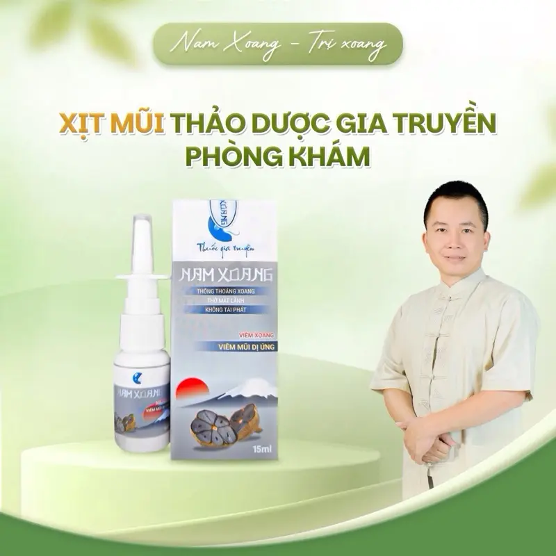 Xịt mũi thảo dược NAM XOANG (màu Ghi Cấp 1) - Hương Thảo Dược Mát Lành, Thư Giãn Cho Mũi