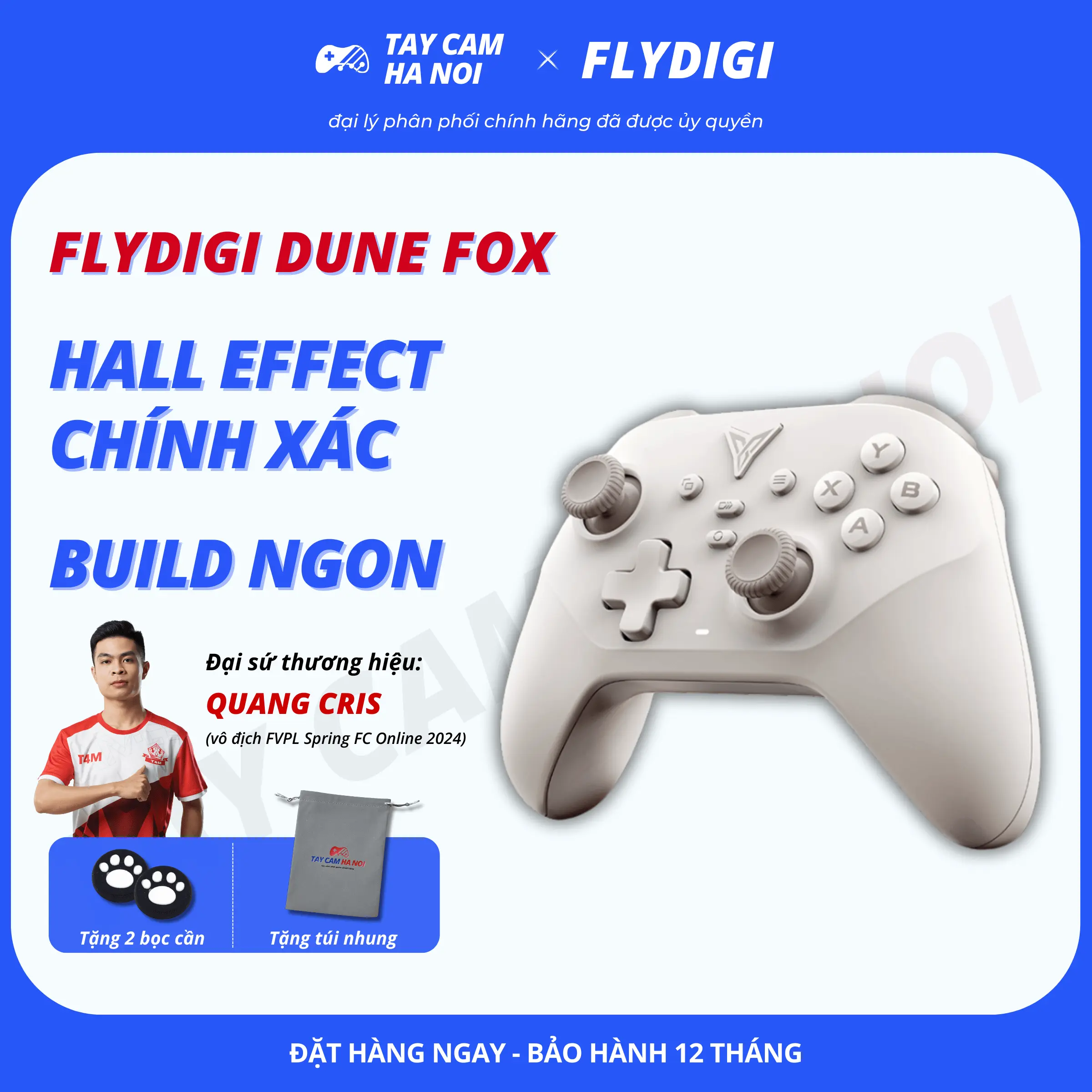 [BH 12 tháng] Flydigi DUNE FOX, tay cầm chơi game Hall Effect bền bỉ, chất build ngon nhất tầm giá