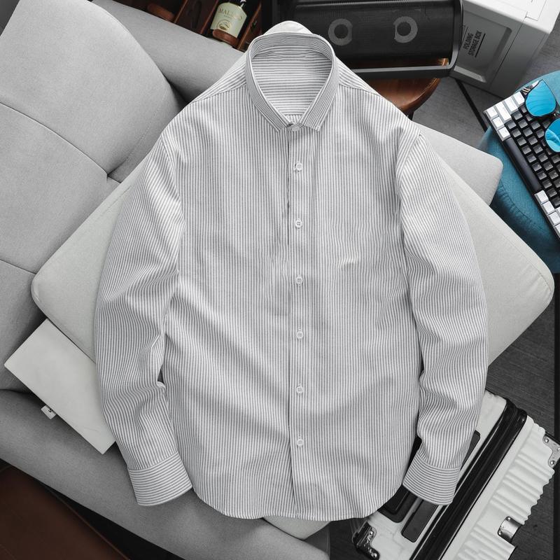 [DEAL HÈ 2025] Áo sơ mi Eco Oxford nam, nữ tay dài chất vải phiên bản Eco, trẻ trung, thanh lịch, thoả mái 6