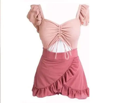 [SWIMSUIT] Baju Renang Swimwear Wanita Import Swimdress One Piece Skirt 9013